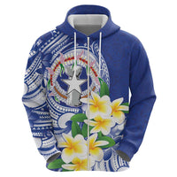 Northern Mariana Islands Hoodie Polynesian Pattern With Frangipani LT05 - Polynesian Pride