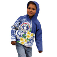 Northern Mariana Islands Kid Hoodie Polynesian Pattern With Frangipani LT05 - Polynesian Pride
