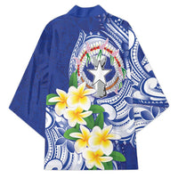 Northern Mariana Islands Kimono Polynesian Pattern With Frangipani LT05 - Polynesian Pride