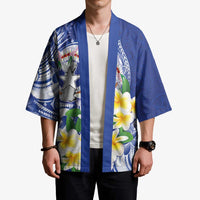 Northern Mariana Islands Kimono Polynesian Pattern With Frangipani LT05 - Polynesian Pride