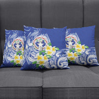 Northern Mariana Islands Pillow Cover Polynesian Pattern With Frangipani LT05 - Polynesian Pride