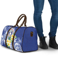 Northern Mariana Islands Travel Bag Polynesian Pattern With Frangipani LT05 - Polynesian Pride