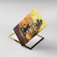 Hawaii Memorial Day Canvas Wall Art Remember Their Sacrifice LT05 With Frame Yellow - Polynesian Pride