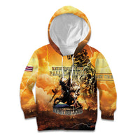Hawaii Memorial Day Kid Hoodie Remember Their Sacrifice LT05 Hoodie Yellow - Polynesian Pride