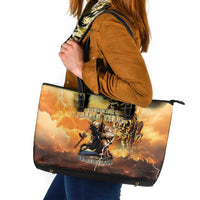 Hawaii Memorial Day Leather Tote Bag Remember Their Sacrifice