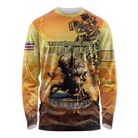 Hawaii Memorial Day Long Sleeve Shirt Remember Their Sacrifice LT05 Unisex Yellow - Polynesian Pride