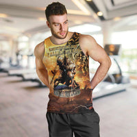 Hawaii Memorial Day Men Tank Top Remember Their Sacrifice LT05 Yellow - Polynesian Pride