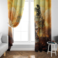 Hawaii Memorial Day Window Curtain Remember Their Sacrifice LT05 - Polynesian Pride