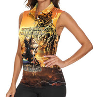 Hawaii Memorial Day Women Sleeveless Polo Shirt Remember Their Sacrifice