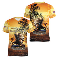 Hawaii Memorial Day Women V-Neck T-Shirt Remember Their Sacrifice