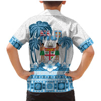 Fiji 679 Constitution Day Family Matching Mermaid Dress and Hawaiian Shirt Fijian Tapa Pattern