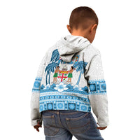 Fiji 679 Constitution Day Kid Hoodie Fijian Tapa Pattern