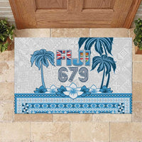 Fiji 679 Constitution Day Rubber Doormat Fijian Tapa Pattern