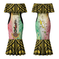 Vanuatu Independence Day Couples Matching Mermaid Dress and Hawaiian Shirt The Untouched Paradise LT05 - Polynesian Pride