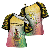 Vanuatu Independence Day Cross Shoulder Shirt The Untouched Paradise