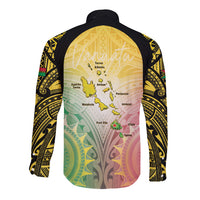 Vanuatu Independence Day Long Sleeve Button Shirt The Untouched Paradise LT05 - Polynesian Pride