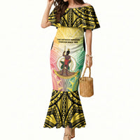 Vanuatu Independence Day Mermaid Dress The Untouched Paradise LT05 Women Colorful - Polynesian Pride