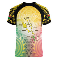 Vanuatu Independence Day Women V-Neck T-Shirt The Untouched Paradise