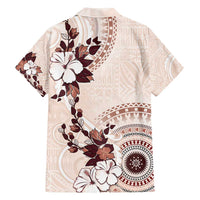 Bula Fiji Language Week Family Matching Short Sleeve Bodycon Dress and Hawaiian Shirt Fijian Tapa Pattern With Tagimoucia Flower