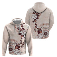 Bula Fiji Language Week Zip Hoodie Fijian Tapa Pattern With Tagimoucia Flower LT05 - Polynesian Pride