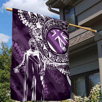 Hawaii Queen Liliuokalani Garden Flag Hawaiian Maile Lei Flag Style LT05 - Polynesian Pride