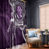 Hawaii Queen Liliuokalani Window Curtain Hawaiian Maile Lei Flag Style LT05 - Polynesian Pride