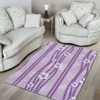 Hawaii Queen Liliuokalani Area Rug Lavender Lei Pua Kalaunu LT05 - Polynesian Pride