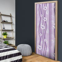Hawaii Queen Liliuokalani Door Cover Lavender Lei Pua Kalaunu LT05 - Polynesian Pride