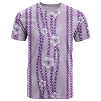 Hawaii Queen Liliuokalani T Shirt Lavender Lei Pua Kalaunu LT05 Lavender - Polynesian Pride