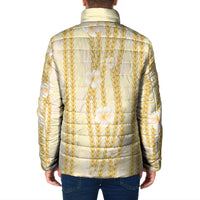 Hawaii Queen Liliuokalani Padded Jacket Gold Lei Pua Kalaunu LT05 - Polynesian Pride