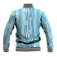 Hawaii Queen Liliuokalani Baseball Jacket Blue Lei Pua Kalaunu LT05 - Polynesian Pride
