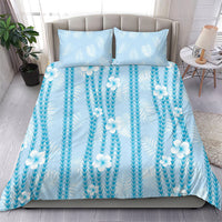 Hawaii Queen Liliuokalani Bedding Set Blue Lei Pua Kalaunu LT05 - Polynesian Pride