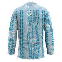 Hawaii Queen Liliuokalani Hockey Jersey Blue Lei Pua Kalaunu LT05 - Polynesian Pride