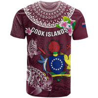 Cook Islands Mangaia T Shirt Coat Of Arms Plumeria Polynesian Turtle LT05 - Polynesian Pride