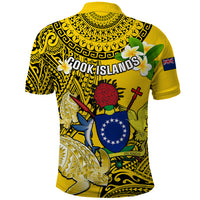 Cook Islands Aitutaki Polo Shirt Coat Of Arms Plumeria Polynesian Turtle LT05 - Polynesian Pride