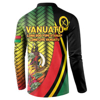 Vanuatu Constitution Day Button Sweatshirt Long Live Vanuatu LT05 - Polynesian Pride