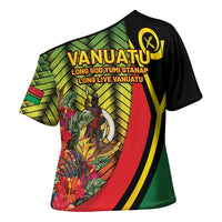 Vanuatu Constitution Day Cross Shoulder Shirt Long Live Vanuatu LT05 - Polynesian Pride