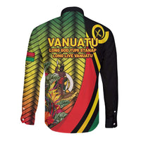 Vanuatu Constitution Day Long Sleeve Button Shirt Long Live Vanuatu LT05 - Polynesian Pride