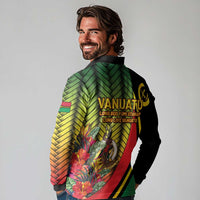 Vanuatu Constitution Day Long Sleeve Polo Shirt Long Live Vanuatu - Polynesian Pride