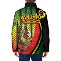 Vanuatu Constitution Day Padded Jacket Long Live Vanuatu LT05 - Polynesian Pride