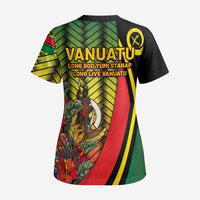 Vanuatu Constitution Day Scrub Top Long Live Vanuatu LT05 - Polynesian Pride