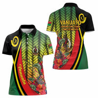Vanuatu Constitution Day Women Polo Shirt Long Live Vanuatu LT05 - Polynesian Pride