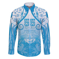 Fiji Day Family Matching Short Sleeve Bodycon Dress and Hawaiian Shirt 55th Anniversary Forever Fiji - Polynesian Pride