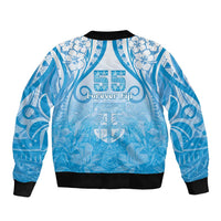 Fiji Day Sleeve Zip Bomber Jacket 55th Anniversary Forever Fiji - Polynesian Pride