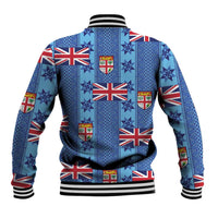 Fiji Masi Tapa Baseball Jacket Coat Of Arms - Polynesian Pride