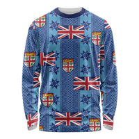 Fiji Masi Tapa Long Sleeve Shirt Coat Of Arms - Polynesian Pride