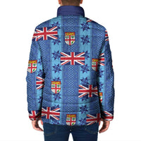 Fiji Masi Tapa Padded Jacket Coat Of Arms LT05 - Polynesian Pride