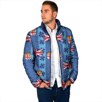 Fiji Masi Tapa Padded Jacket Coat Of Arms LT05 - Polynesian Pride