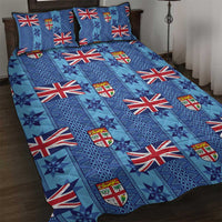 Fiji Masi Tapa Quilt Bed Set Coat Of Arms - Polynesian Pride
