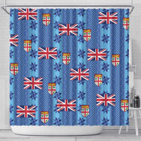 Fiji Masi Tapa Shower Curtain Coat Of Arms - Polynesian Pride
